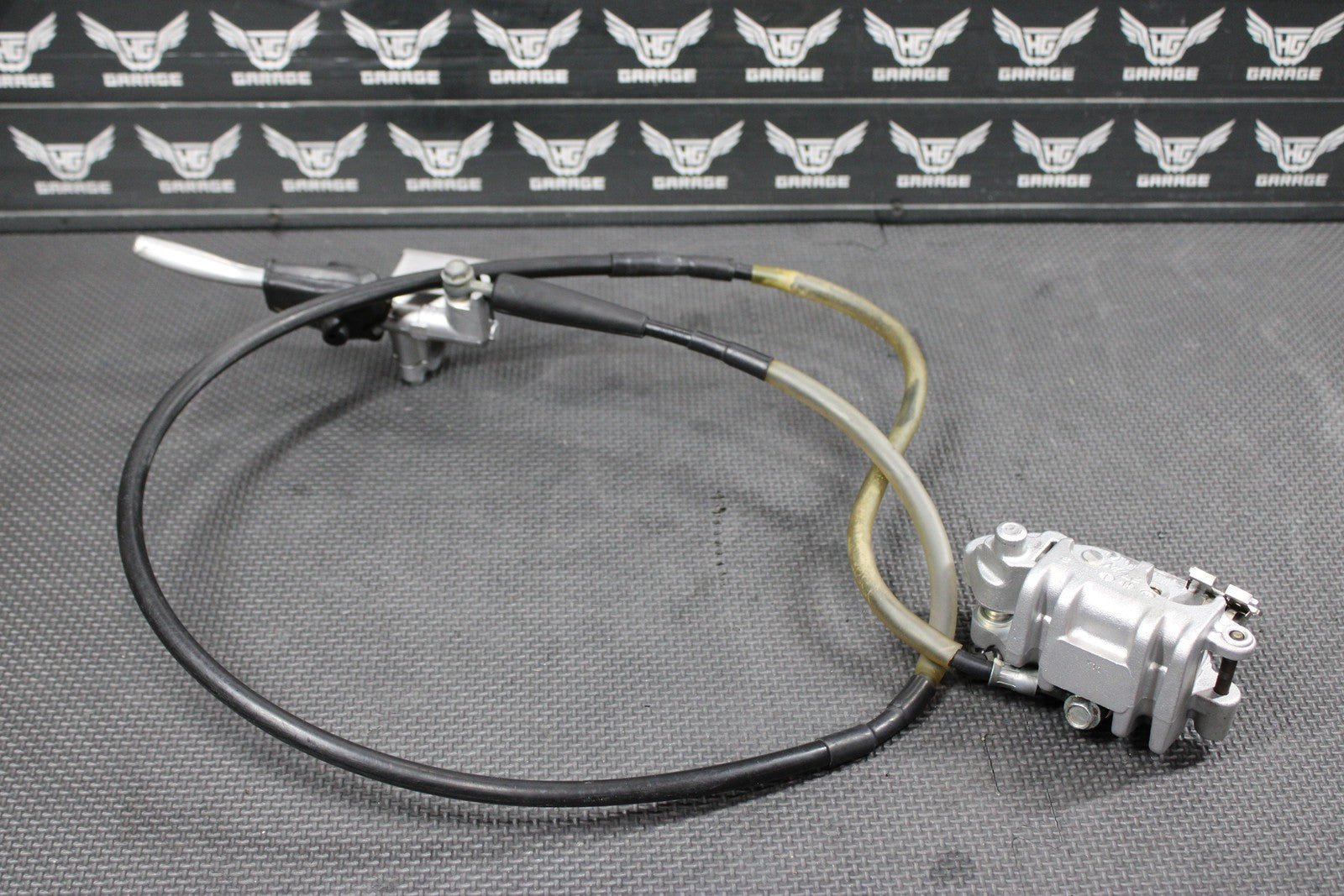 1996 KAWASAKI KX125 OEM COMPLETE NISSIN FRONT BRAKE CALIPER MASTER CYLINDER GOOD - hggarage