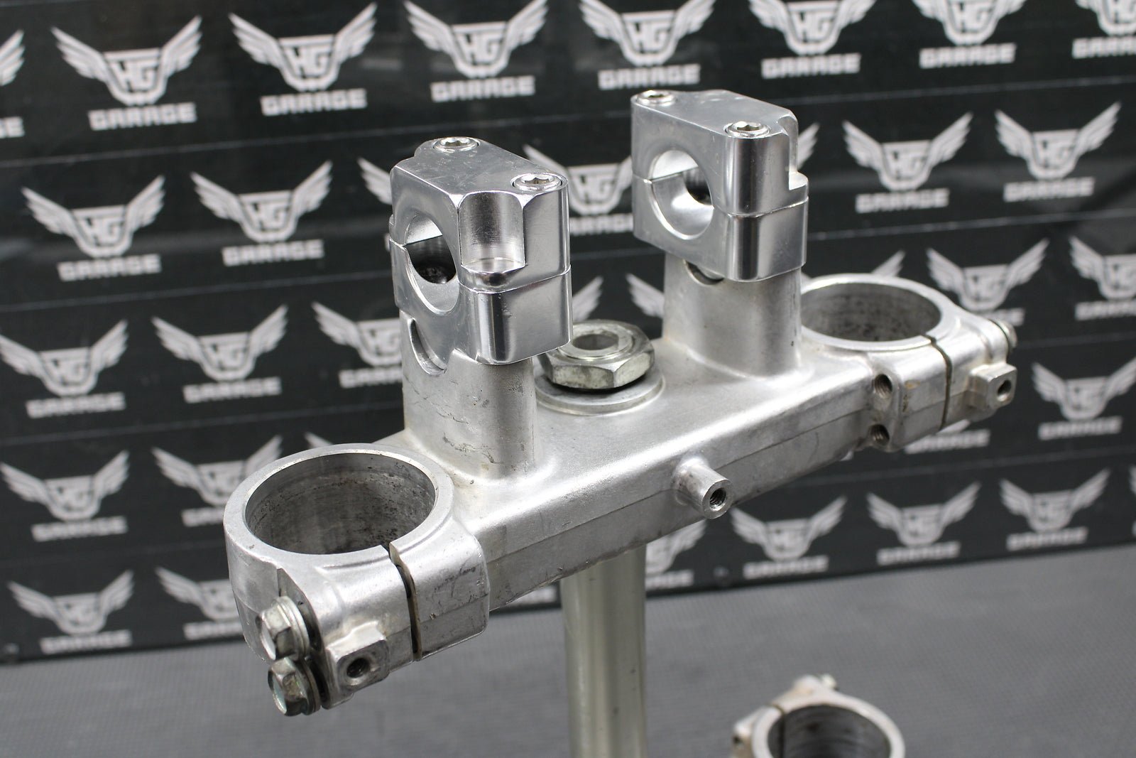 1997 SUZUKI 97 - 98 RM125 RM250 OEM FRONT FORKS LOWER UPPER TRIPLE TREE STEM CLAMP - hggarage