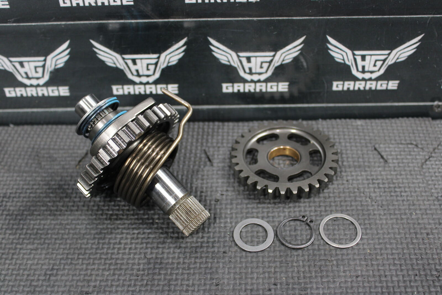 2009 YAMAHA YZ450F YZ450FX OEM KICKSTART KICK START SHAFT W IDLER GEAR