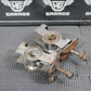 1991 87 - 95 HONDA CR80R OEM SWINGARM CHAIN TENSIONER ADJUSTMENT BRACKETS - hggarage