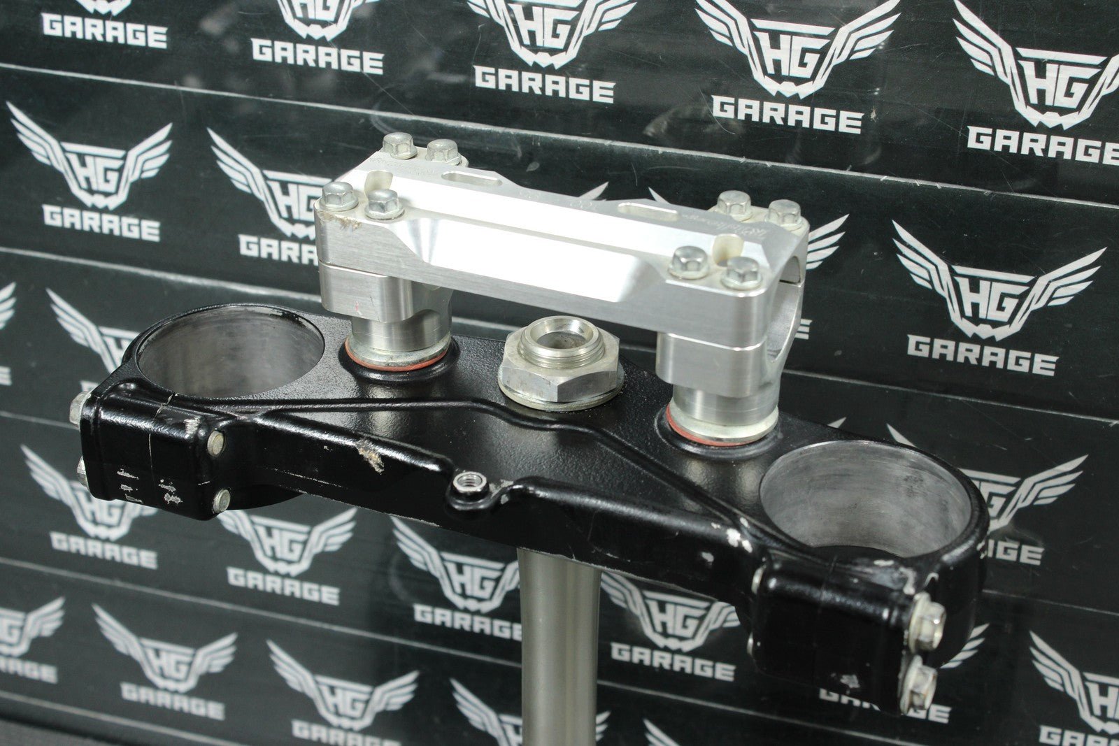 2011 KAWASAKI KX450F OEM FRONT FORKS LOWER UPPER TRIPLE TREE STEM CLAMP NICE! - hggarage