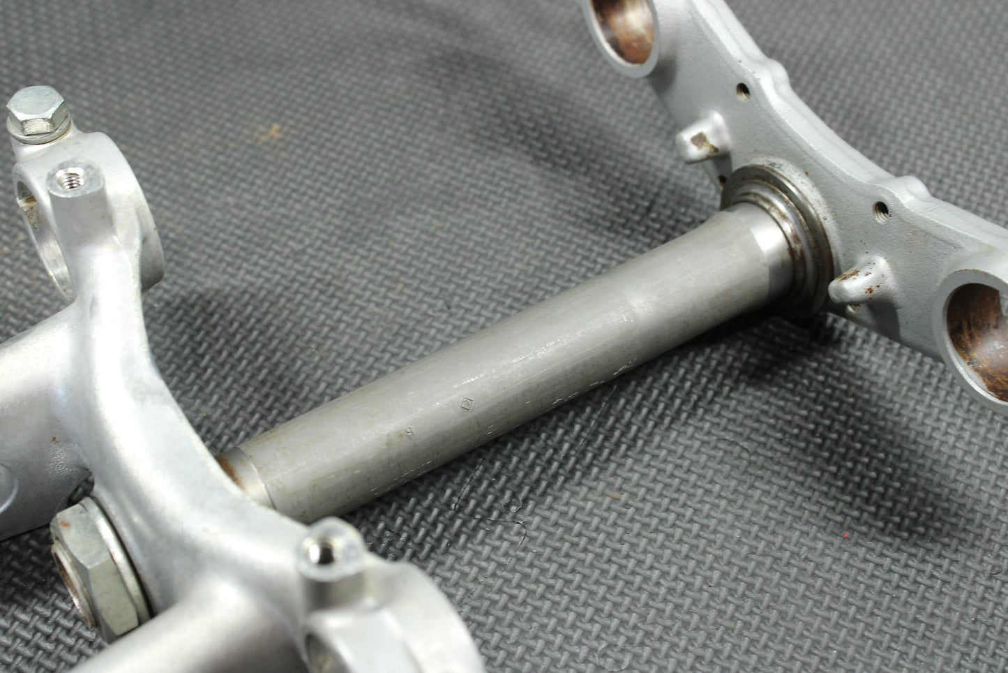 1998 KAWASAKI KX60 90 - 03 OEM FRONT FORKS LOWER UPPER TRIPLE TREE STEM CLAMP - hggarage