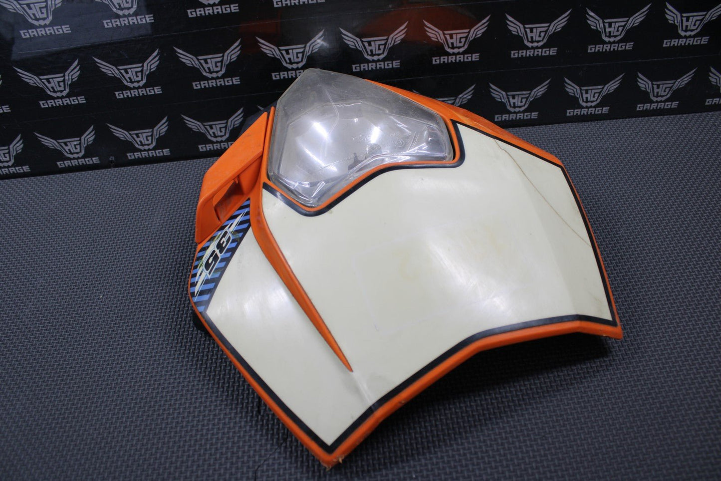 2010 KTM 250 XCF - W OEM HEADLIGHT SHROUD NUMBER PLATE HEAD LIGHT 7730800704404 - hggarage