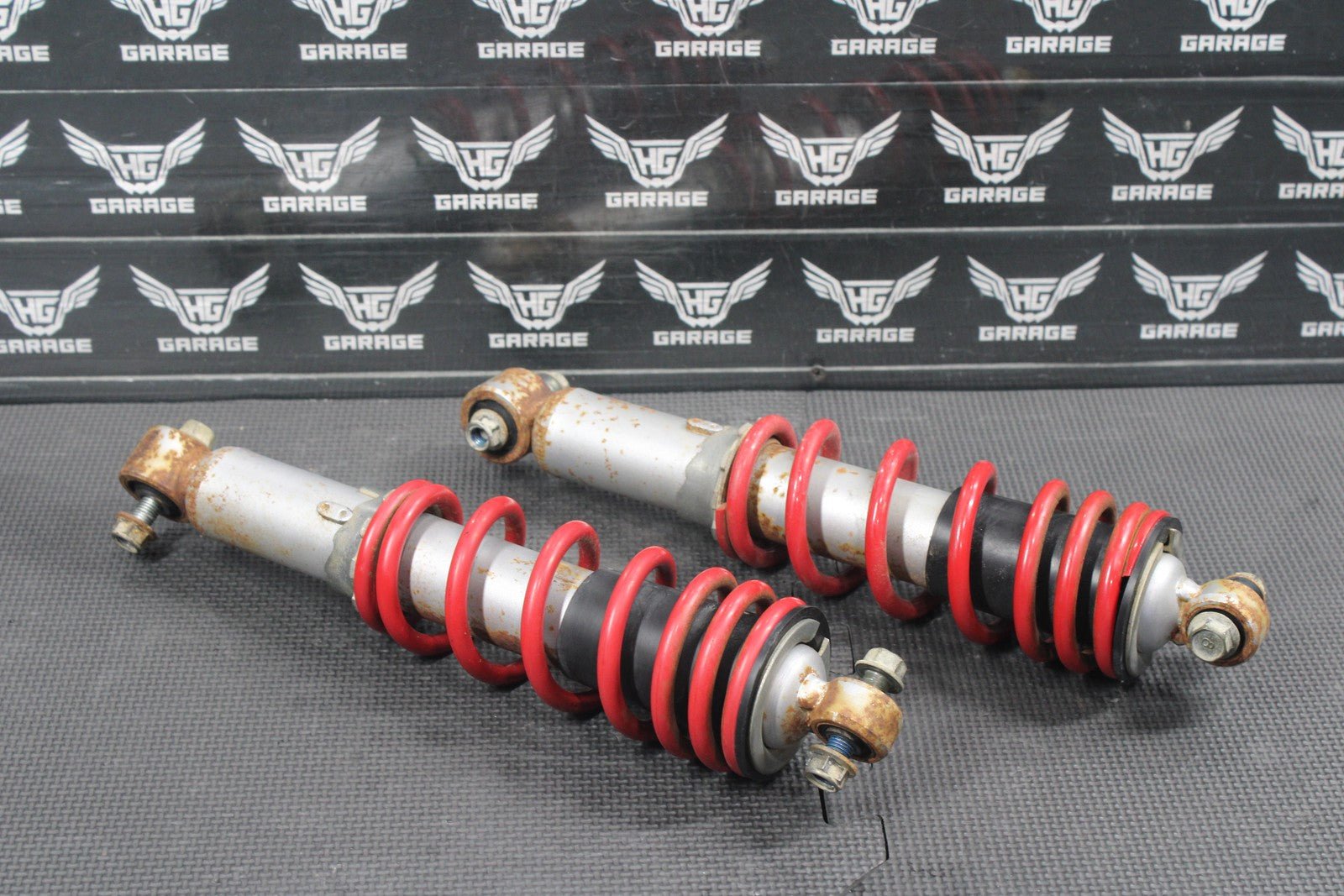 2004 04 - 08 SUZUKI QUADSPORT Z250 OEM FRONT FORKS SHOCK SUSPENSION SET PAIR - hggarage