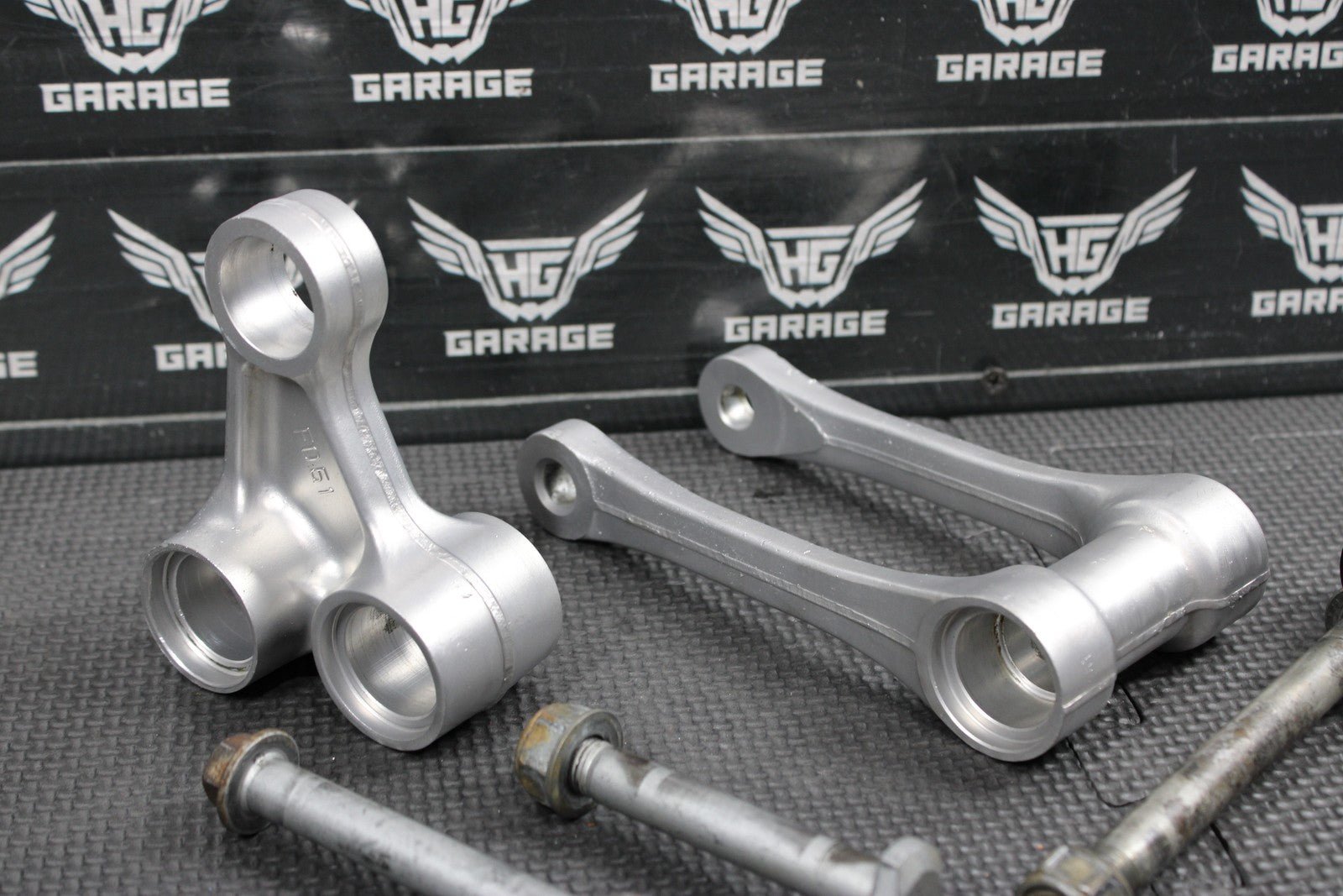 2007 06 - 08 HONDA CRF450R OEM REAR SHOCK LINKAGE LINKS RELAY ARM ROD GOOD! - hggarage