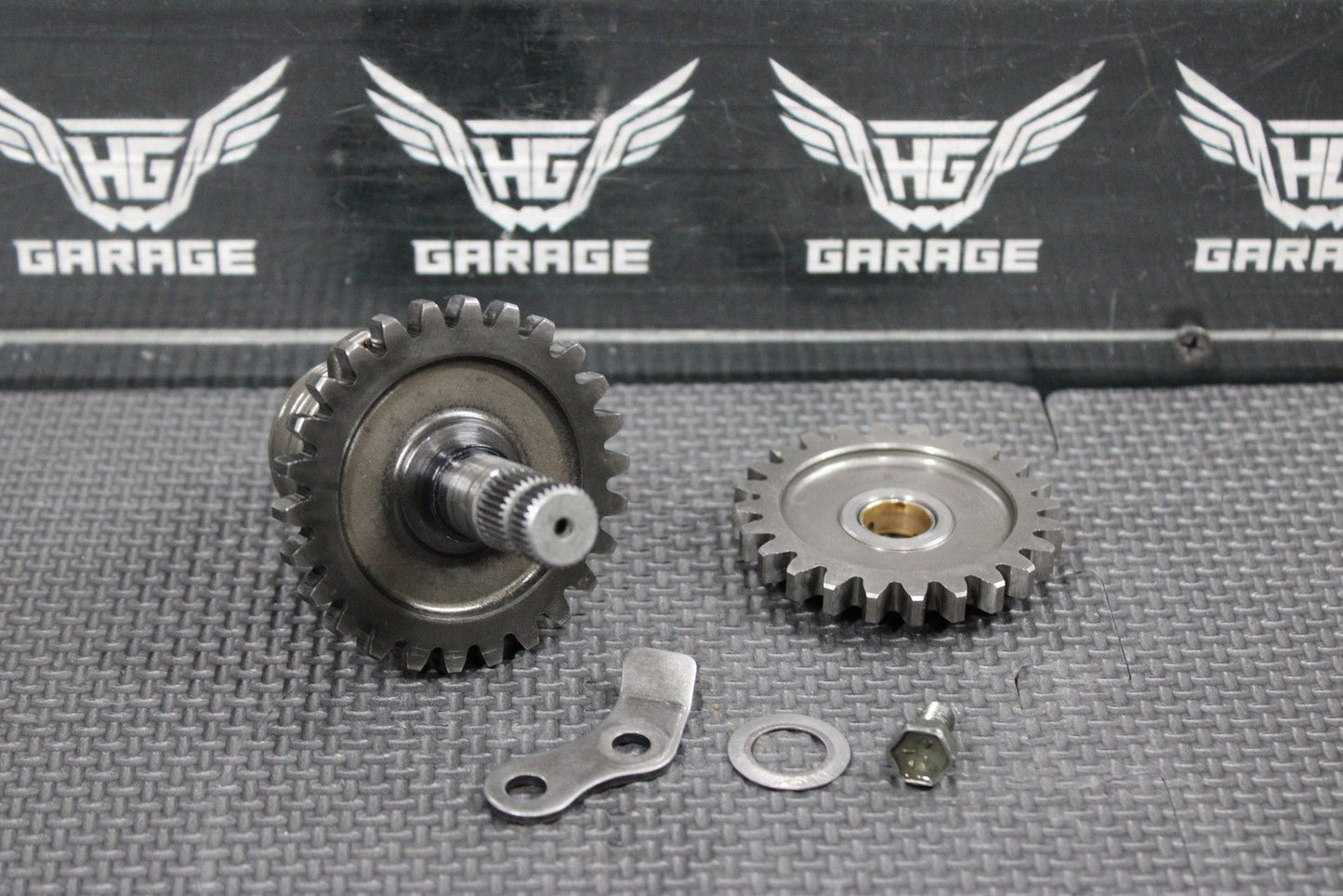 2001 SUZUKI RM80 OEM KICKSTART KICK START SHAFT W IDLER GEAR 26211 - 02B04 - hggarage