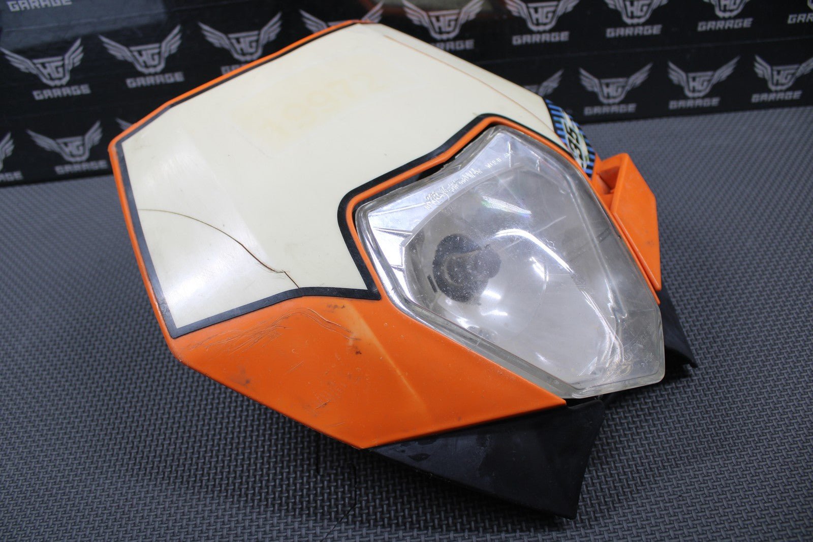 2010 KTM 250 XCF - W OEM HEADLIGHT SHROUD NUMBER PLATE HEAD LIGHT 7730800704404 - hggarage