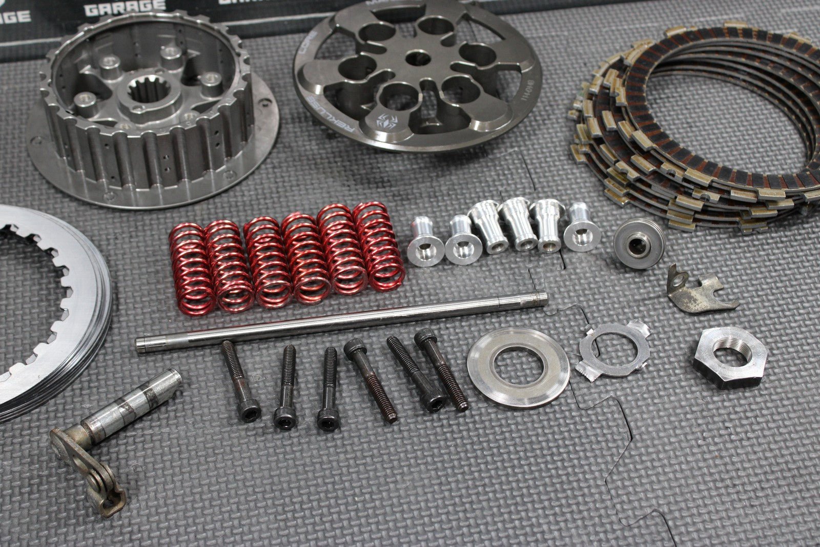 02 - 08 HONDA CRF450R REKLUSE CORE MANUAL COMPLETE CLUTCH W PLATES INNER OUTER HUB - hggarage