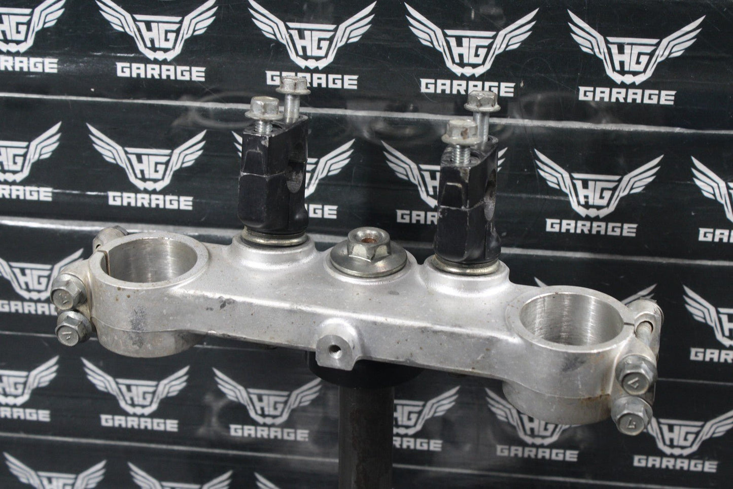 1986 KAWASAKI KDX200 OEM FRONT FORKS LOWER UPPER TRIPLE TREE STEM CLAMP SET - hggarage