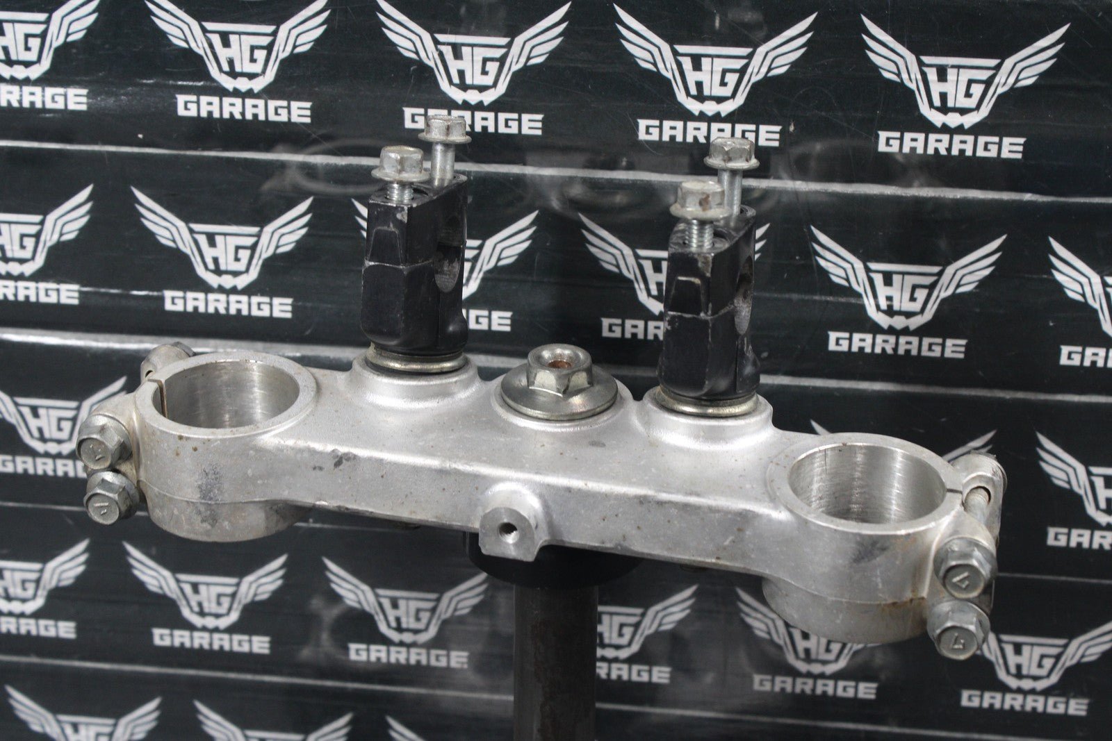 1986 KAWASAKI KDX200 OEM FRONT FORKS LOWER UPPER TRIPLE TREE STEM CLAMP SET - hggarage
