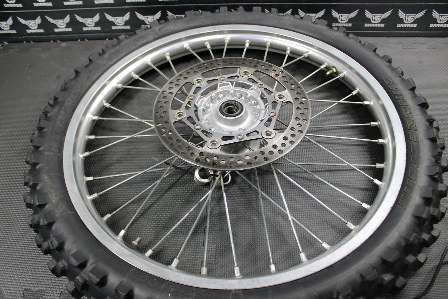 2002 YAMAHA 06 - 11 YZ125 02 - 05 YZ250F OEM DID FRONT WHEEL RIM HUB TIRE 21 X 1.60 - hggarage