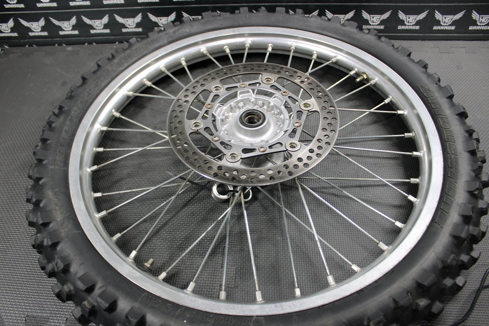2002 YAMAHA 06 - 11 YZ125 02 - 05 YZ250F OEM DID FRONT WHEEL RIM HUB TIRE 21 X 1.60 - hggarage