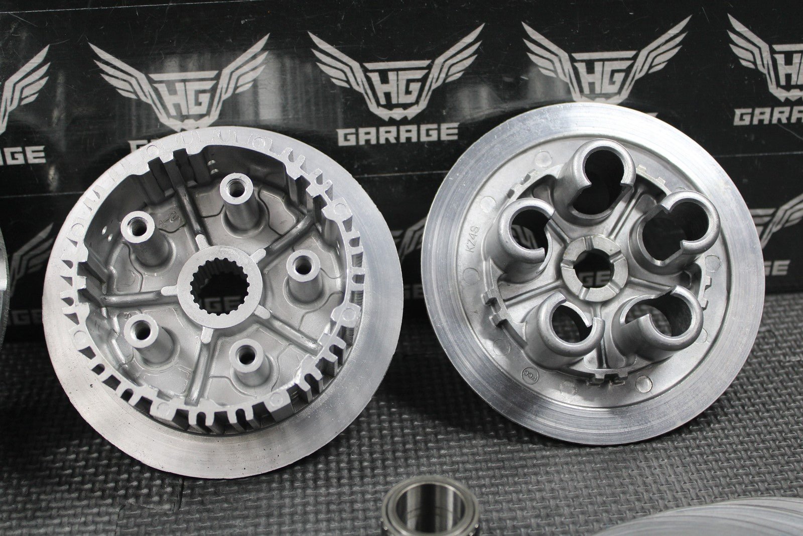 2005 00 - 07 HONDA CR125R OEM COMPLETE CLUTCH W PLATES BASKET HUB 22100 - KZ4 - L30 - hggarage
