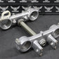 1996 KAWASAKI KX125 OEM FRONT FORKS LOWER UPPER TRIPLE TREE STEM CLAMP SET NICE! - hggarage
