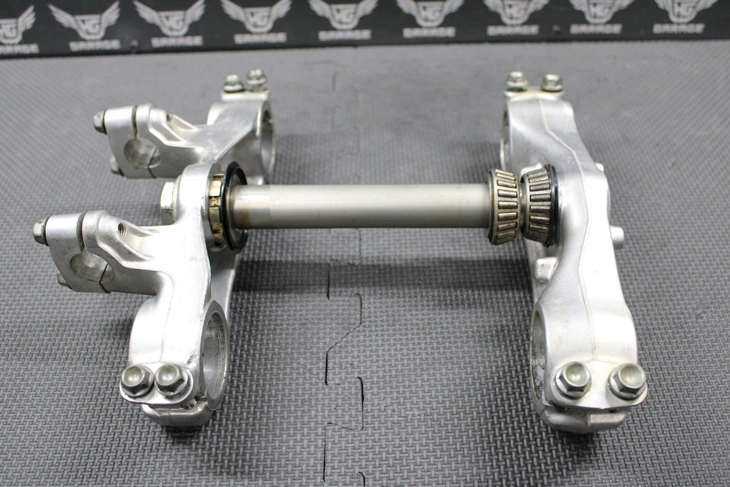 1988 HONDA CR250R OEM FRONT FORKS LOWER UPPER TRIPLE TREE STEM BAR CLAMP - hggarage