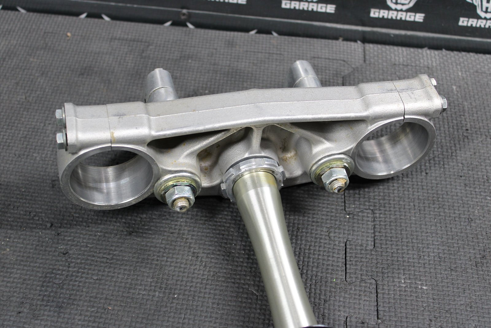 2006 HONDA CR125R 05 - 07 OEM FRONT FORKS LOWER UPPER TRIPLE TREE STEM CLAMP NICE! - hggarage