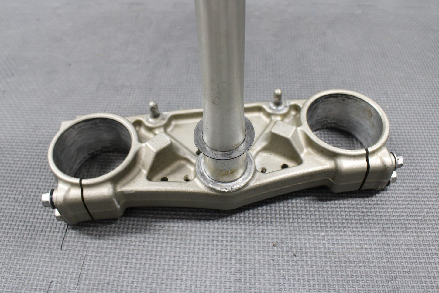 2009 YAMAHA YZ450F OEM FRONT FORKS LOWER UPPER TRIPLE TREE STEM BAR CLAMP STEM - hggarage