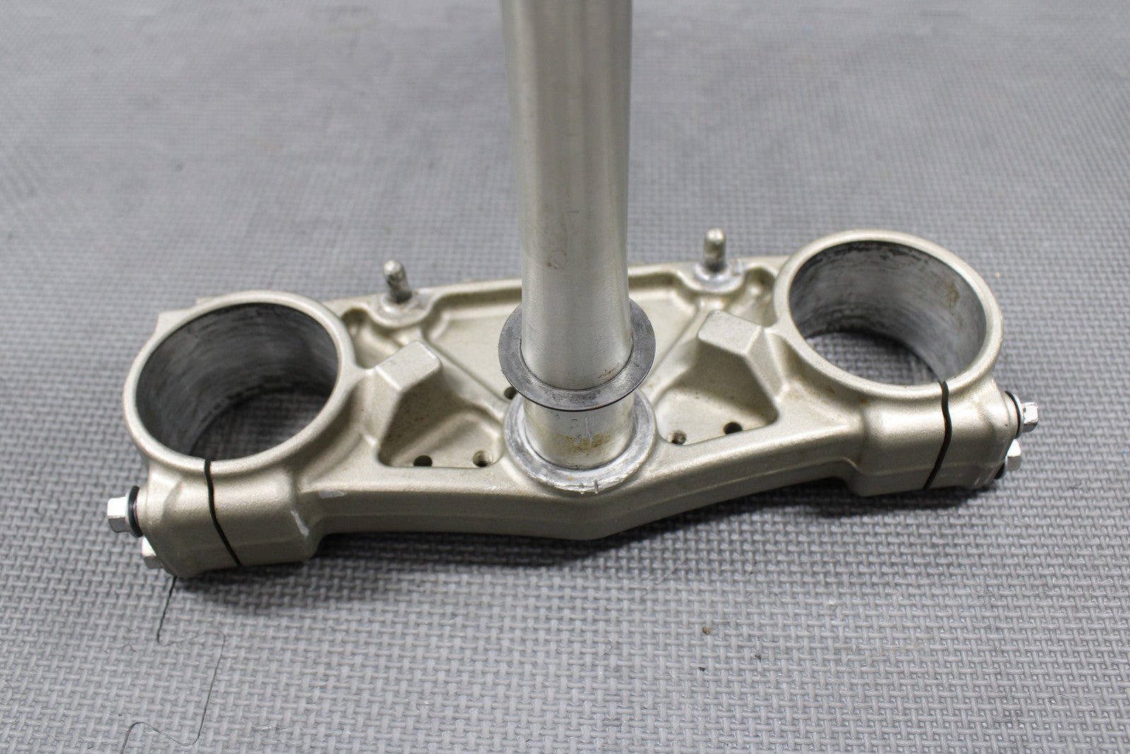 2009 YAMAHA YZ450F OEM FRONT FORKS LOWER UPPER TRIPLE TREE STEM BAR CLAMP STEM - hggarage