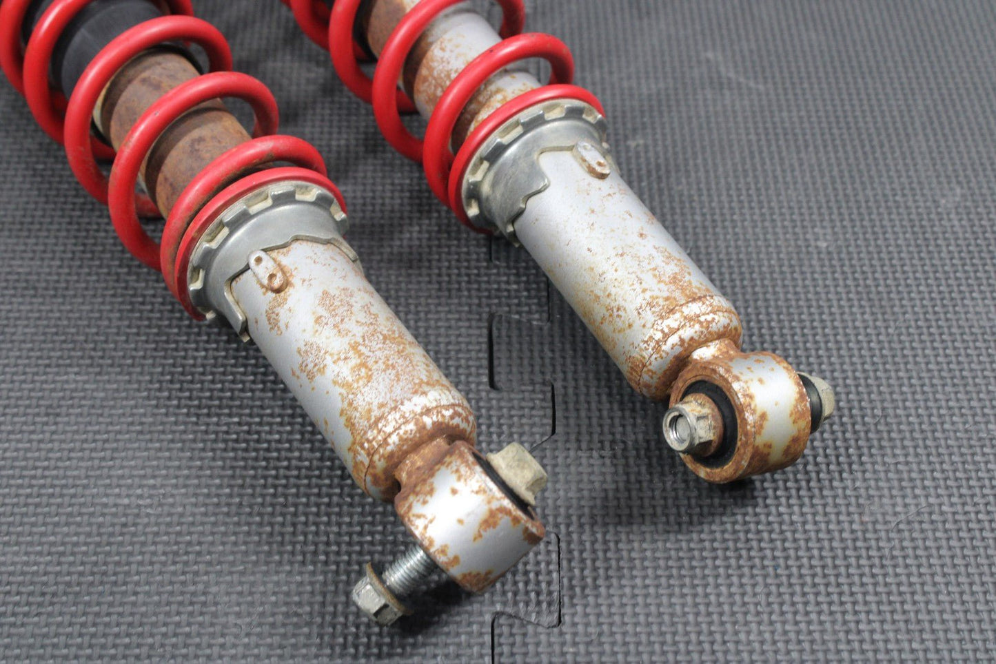 2004 04 - 08 SUZUKI QUADSPORT Z250 OEM FRONT FORKS SHOCK SUSPENSION SET PAIR - hggarage