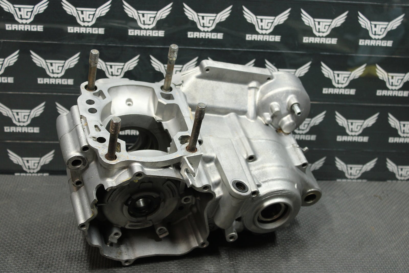 1992 KAWASAKI 91-94 KDX250 OEM ENGINE MOTOR LEFT RIGHT CRANKCASE BLOCK ...