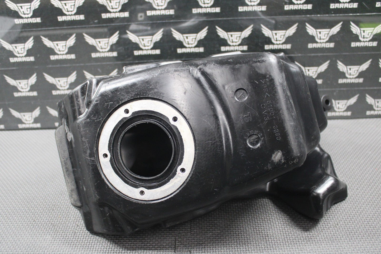 2011 KAWASAKI KX450F OEM GAS FUEL TANK CELL PETROL RESERVOIR 51001 - 0390 GOOD - hggarage