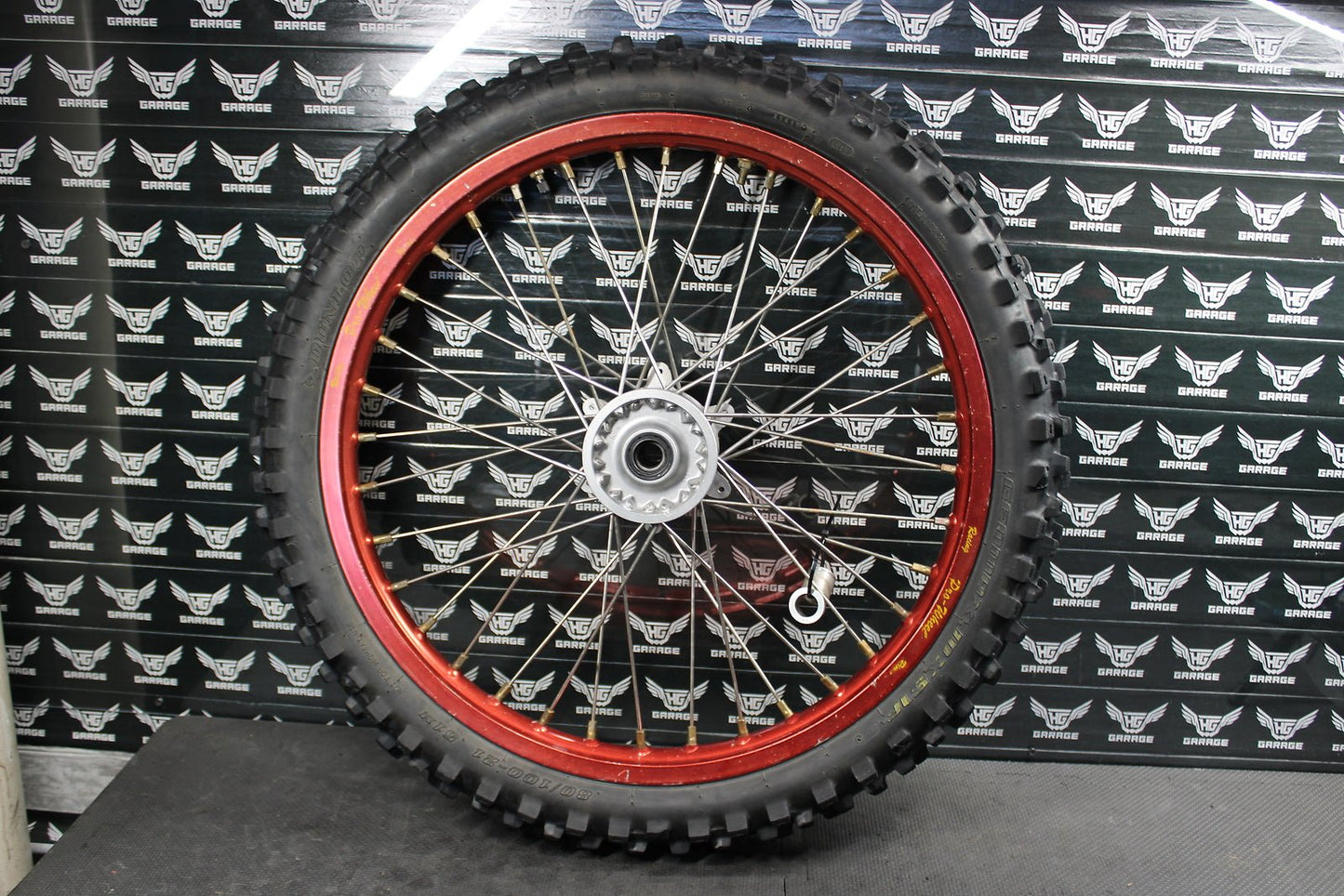 2006 YAMAHA YZ250F YZ426F YZ450F RED PRO WHEEL OEM HUB FRONT WHEEL RIM TIRE - hggarage