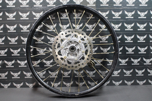 2014 KAWASAKI 11 - 21 KX100 OEM 19" BIG WHEEL FRONT WHEEL RIM HUB 41090 - 0103 - WC - hggarage