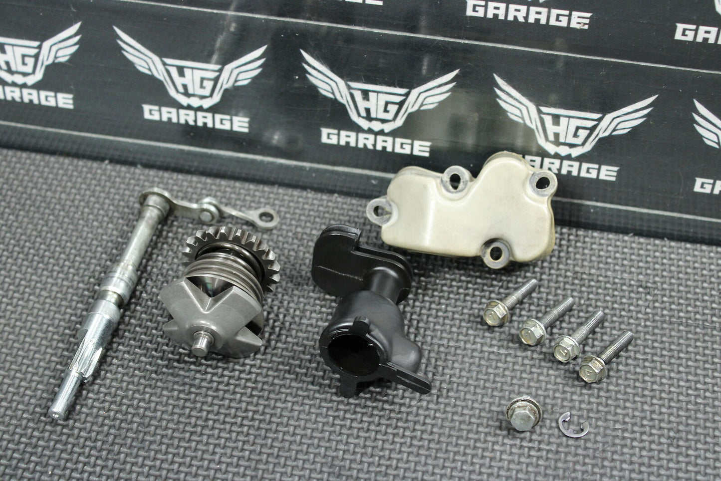 1999 KAWASAKI KX100 OEM ENGINE POWERVALVE EXHUAST VALVE LINKAGE GOVERNER