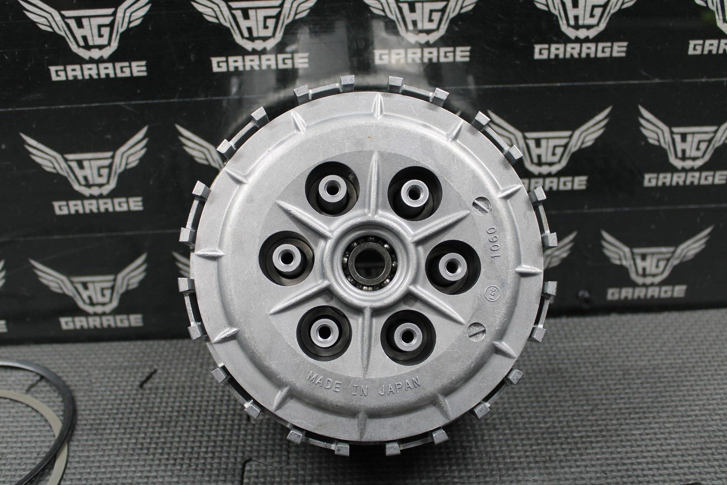 2003 KAWASAKI KLX400R KLX400SR OEM COMPLETE CLUTCH W BASKET HUB SPRINGS GOOD! - hggarage