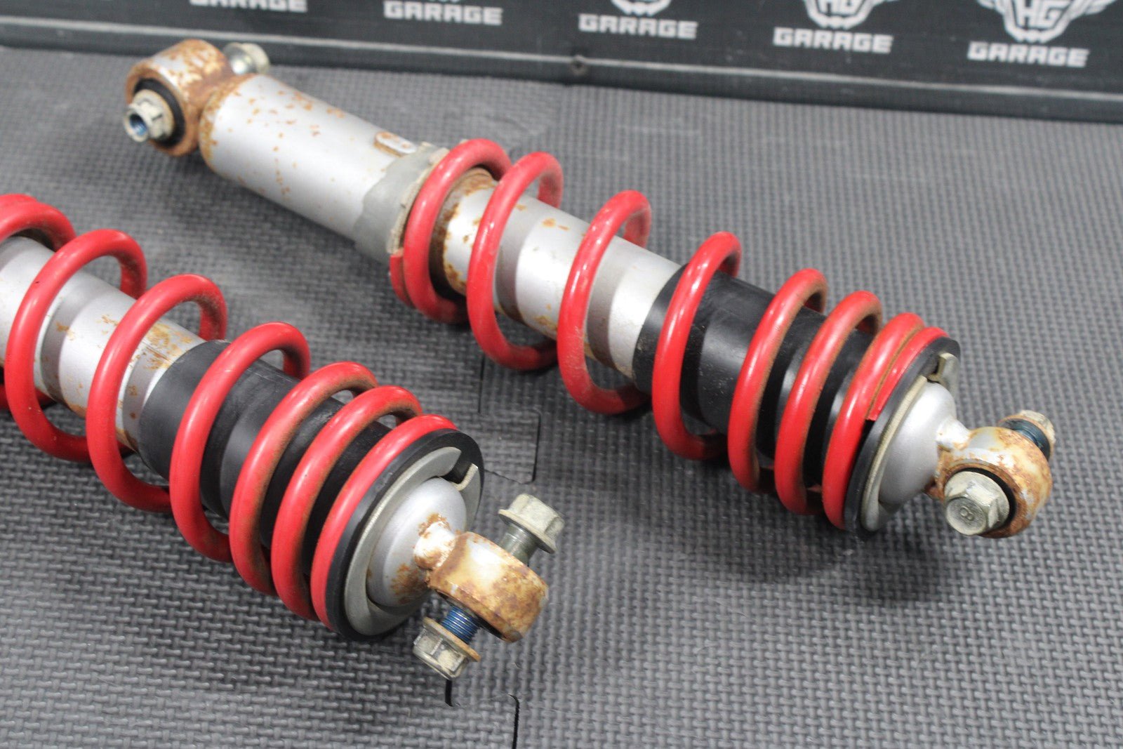 2004 04 - 08 SUZUKI QUADSPORT Z250 OEM FRONT FORKS SHOCK SUSPENSION SET PAIR - hggarage