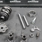 1986 KAWASAKI KDX200 OEM TRANSMISSION TRANNY GEARBOX SHIFT FORKS DRUM GEARS - hggarage
