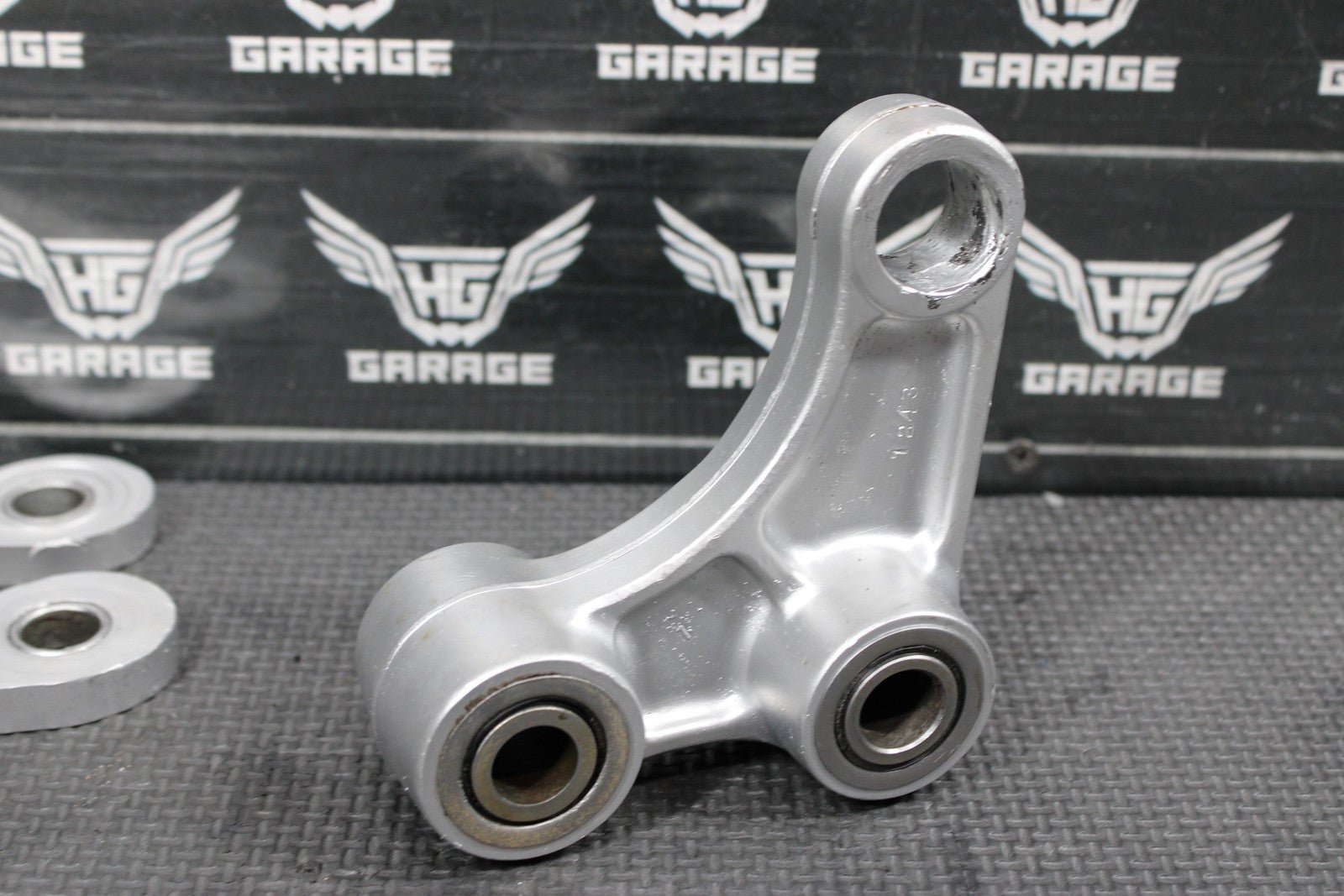 1997 KAWASAKI KX250 OEM REAR SHOCK LINKAGE LINKS RELAY ARM PARTS OR REPAIR! - hggarage