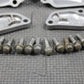 1988 88 - 91 HONDA CR250R OEM EXHAUST POWERVALVE CYLINDER SIDE COVERS TOP & SIDES - hggarage