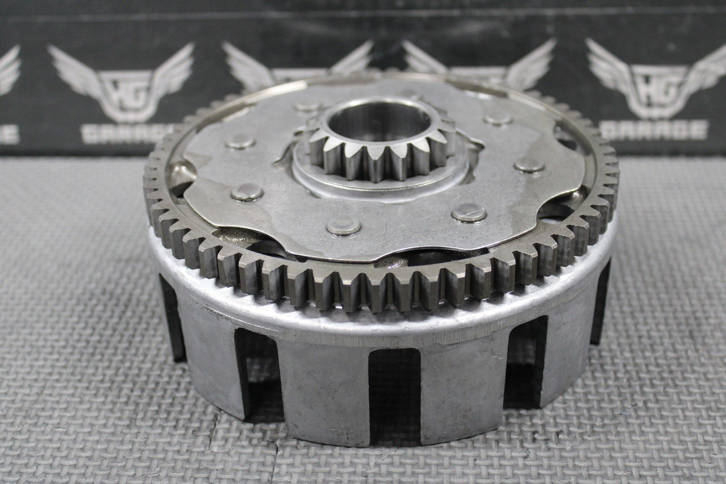 1988 87 - 89 HONDA CR250R OEM CLUTCH BASKET RING GEAR 22100 - KZ3 - 000 - hggarage