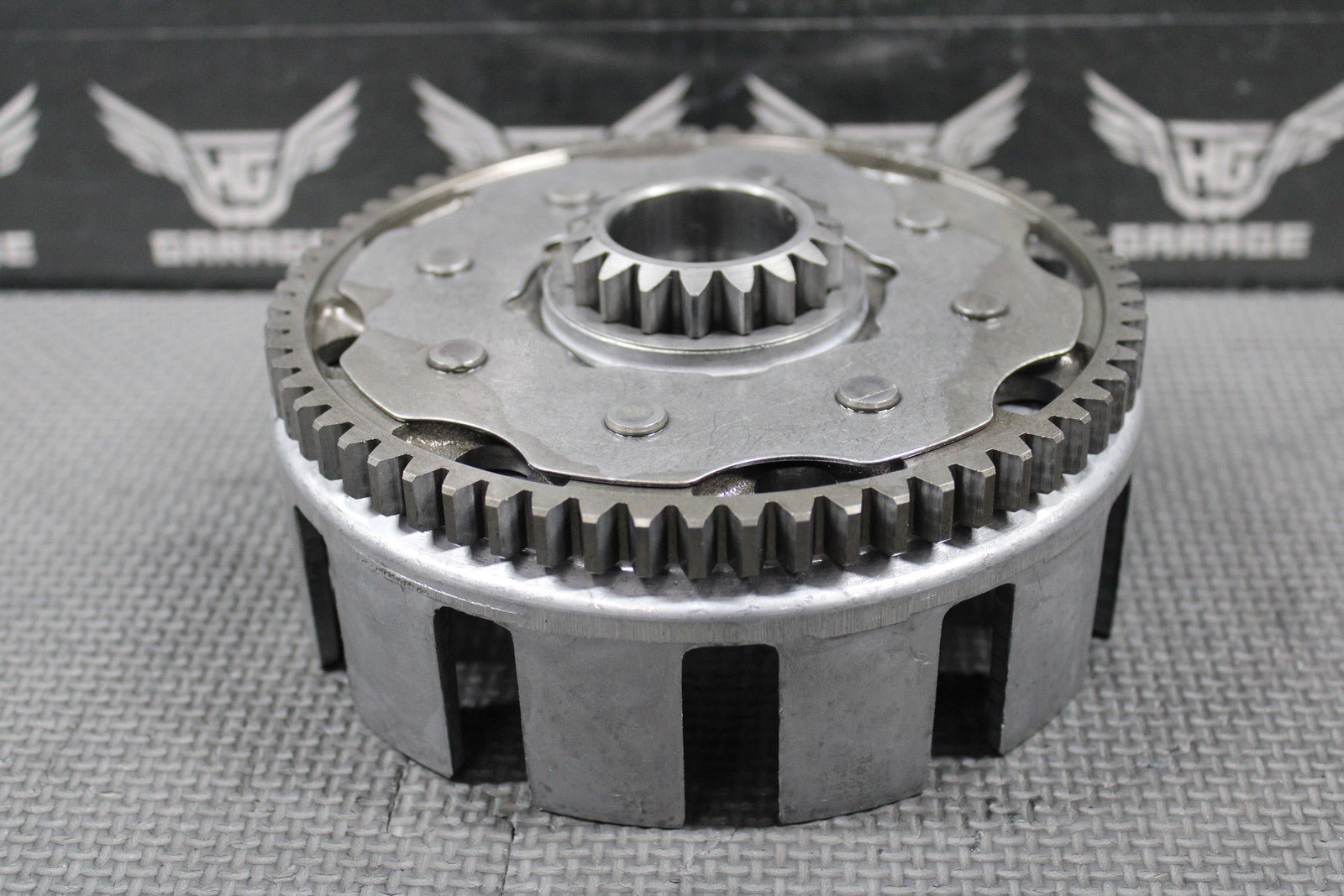 1988 87 - 89 HONDA CR250R OEM CLUTCH BASKET RING GEAR 22100 - KZ3 - 000 - hggarage