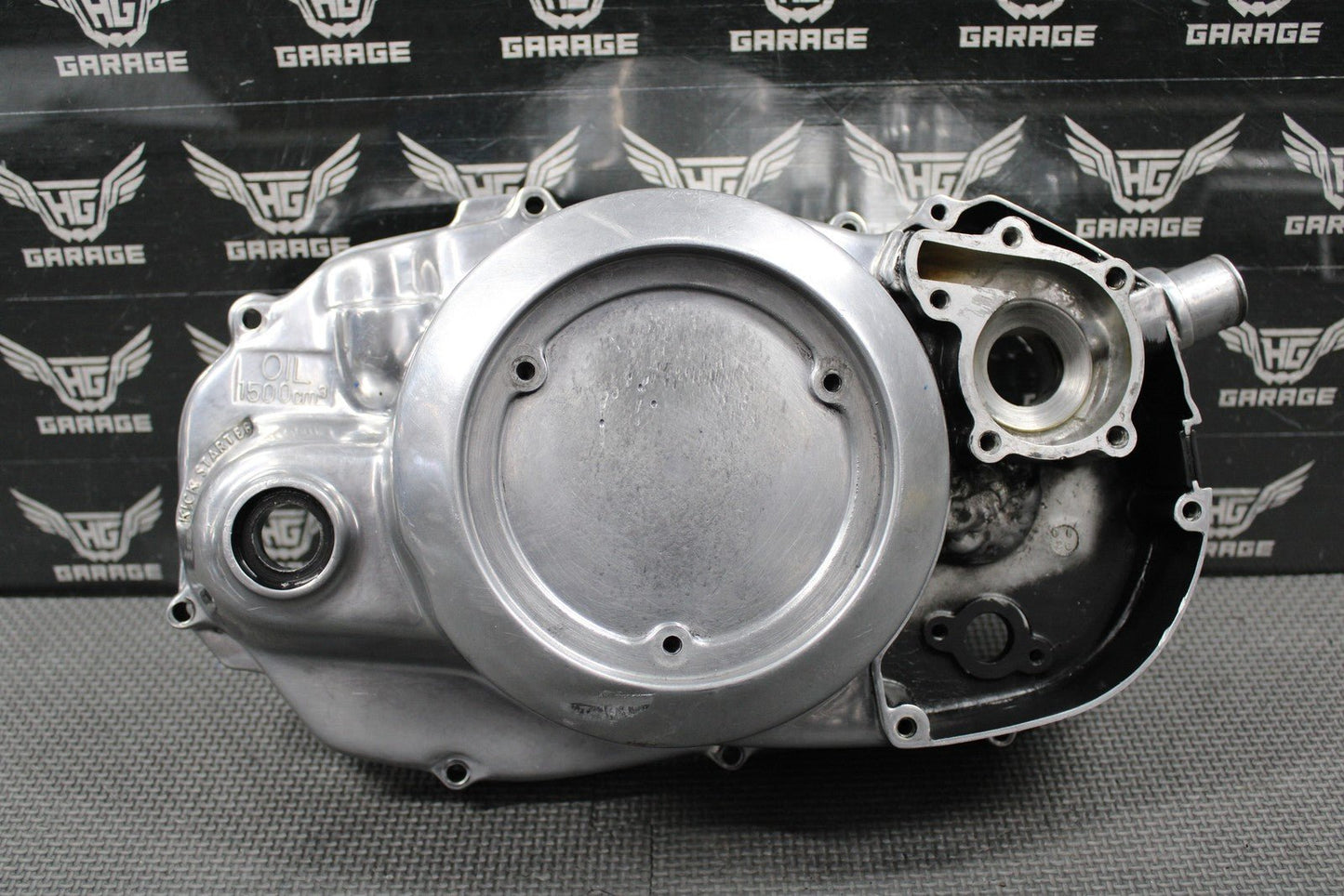 2001 YAMAHA BANSHEE 350 OEM POLISHED RIGHT CASE OUTER CLUTCH COVER 2GU - 15421 - 00 - hggarage