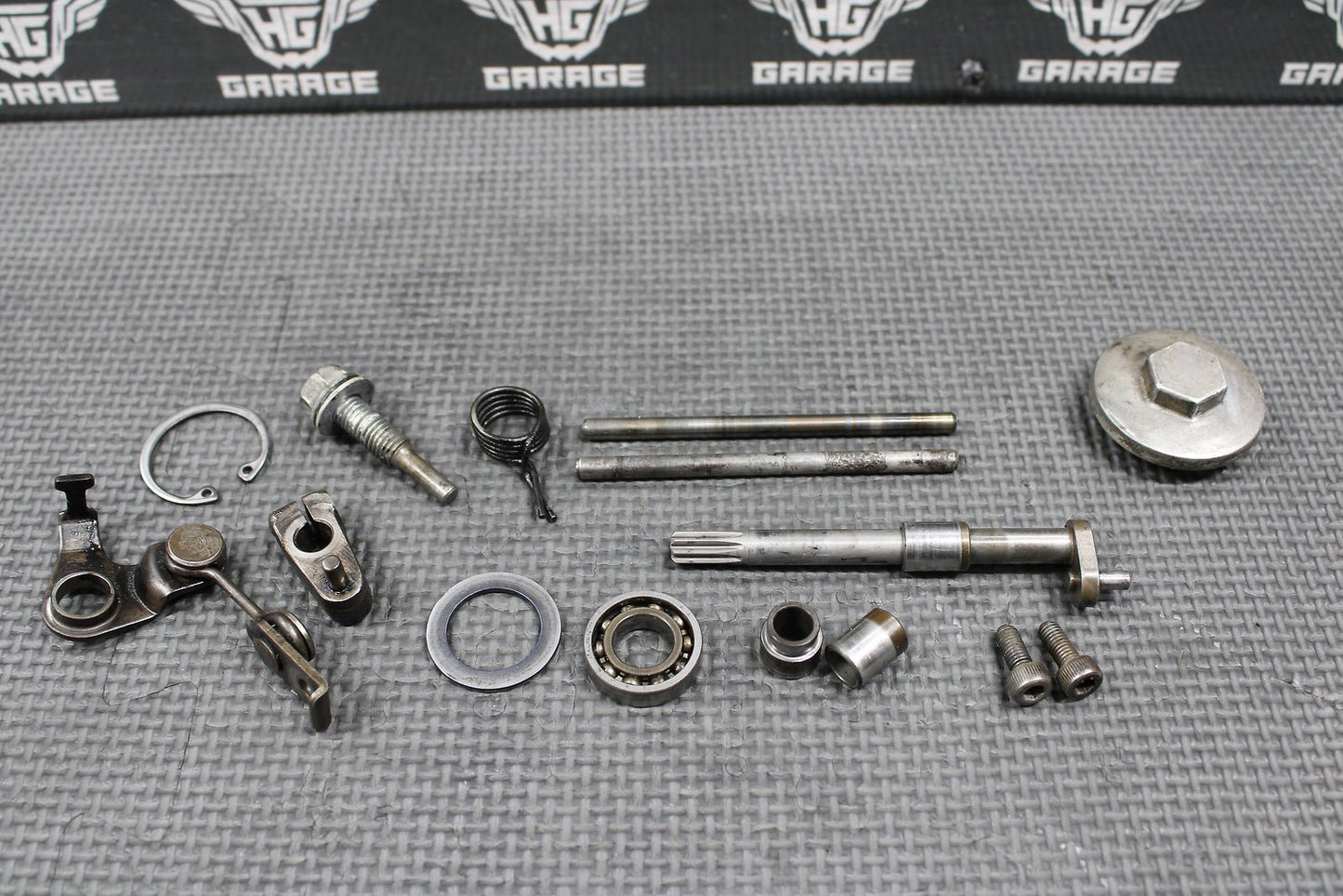 1994 HONDA 92 - 99 CR250R OEM EXHAUST POWER VALVE POWERVALVE GOVERNOR SHAFTS FLAP - hggarage