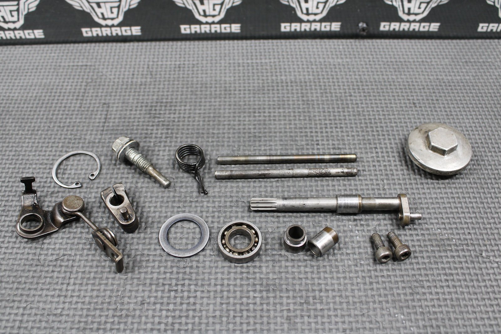 1994 HONDA 92 - 99 CR250R OEM EXHAUST POWER VALVE POWERVALVE GOVERNOR SHAFTS FLAP - hggarage