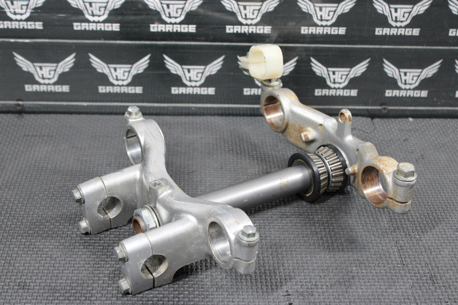 2004 00 - 04 KAWASAKI KX65 OEM FRONT FORKS LOWER UPPER TRIPLE TREE STEM CLAMP - hggarage