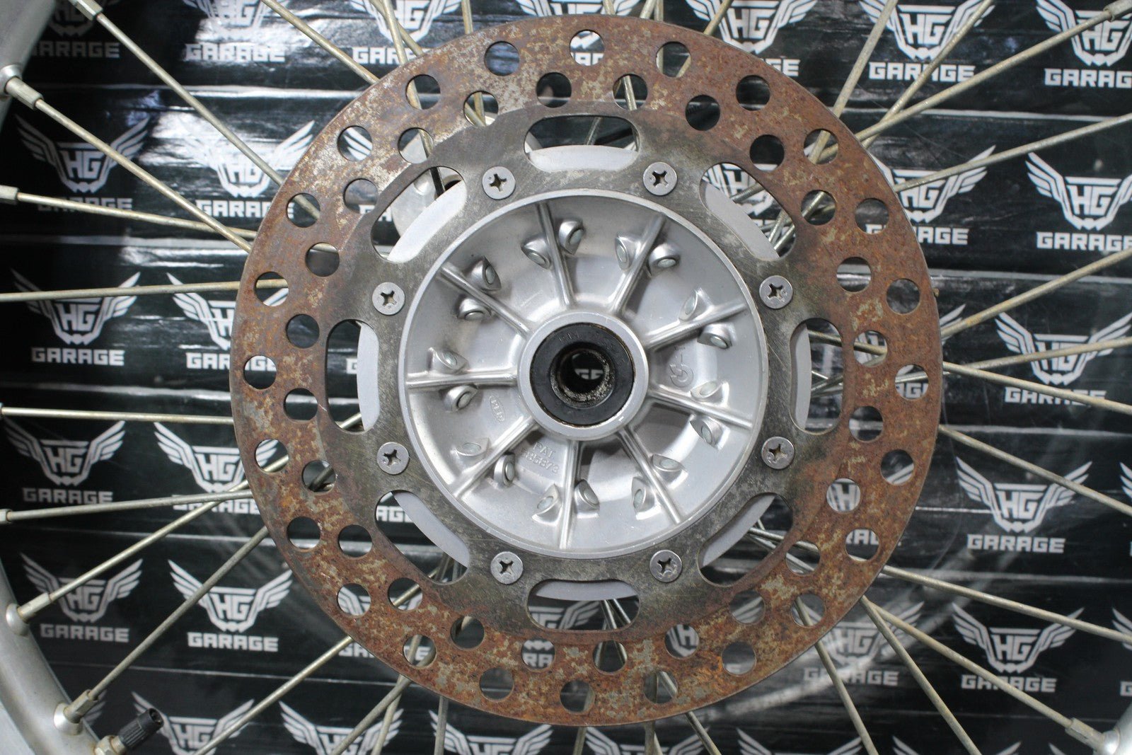 1986 KAWASAKI KDX200 OEM 21" X 1.60" FRONT WHEEL RIM HUB 41025 - 1175 41034 - 1141 - hggarage