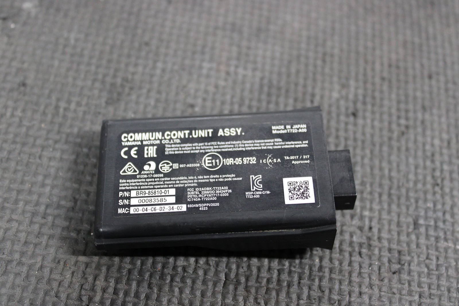 2022 YAMAHA YZ450FX OEM COMMUNICATION CONTROL UNIT ECU CDI BR9 - 85810 - 01 - 00 - hggarage