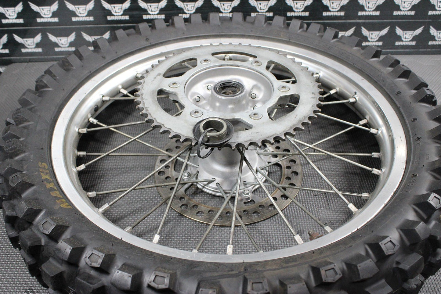 2009 KAWASAKI KX250F OEM REAR BACK WHEEL RIM HUB 41090 - 5227 READ DESC! - hggarage