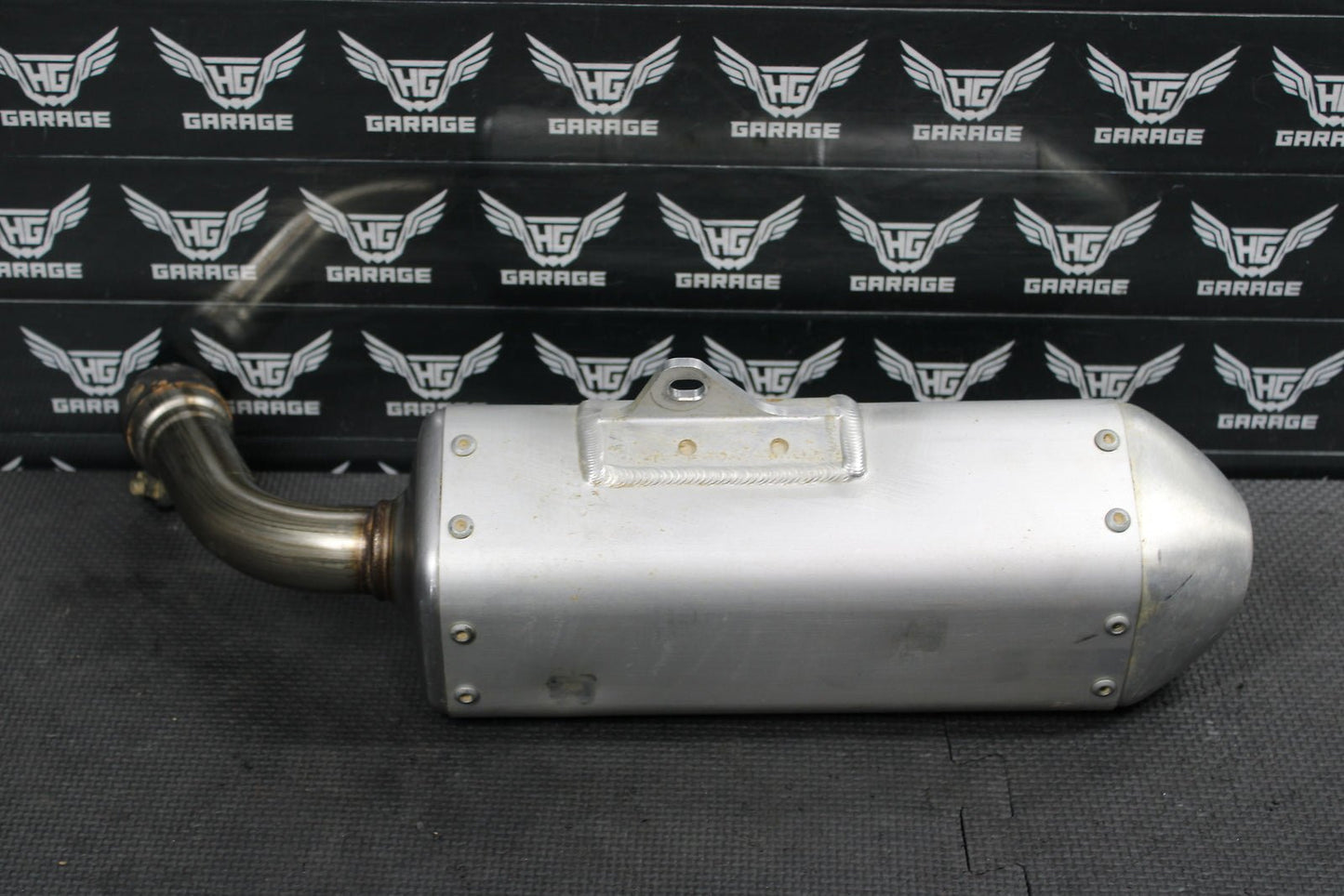 2016 HONDA CRF250R OEM LEFT MUFFLER EXHAUST SILENCER SLIP ON PIPE 18410 - KRN - 407 - hggarage