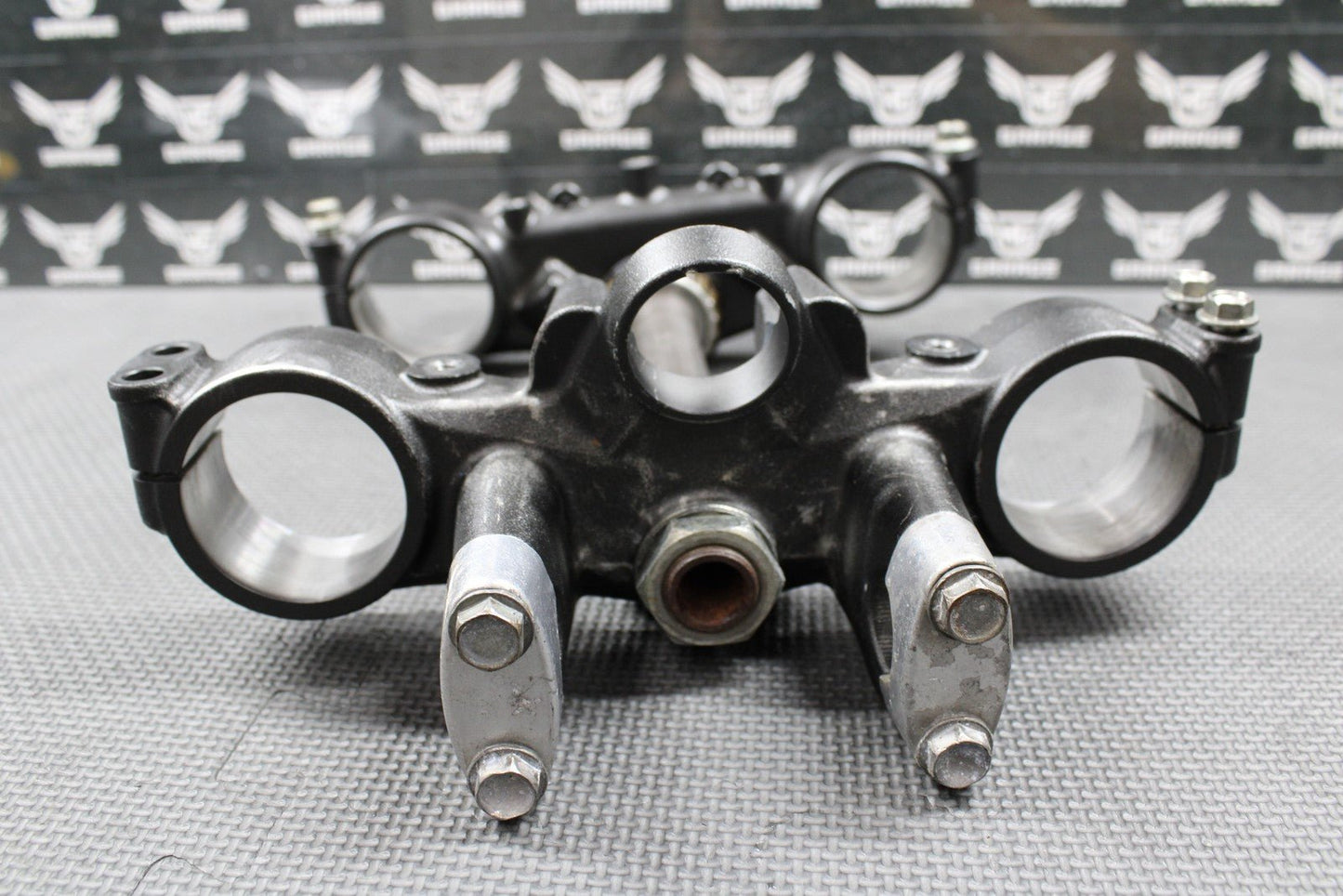 2009 KAWASAKI 09 - 20 KLX250 KLX250SF OEM FRONT FORKS TRIPLE TREE BAR CLAMP STEM - hggarage