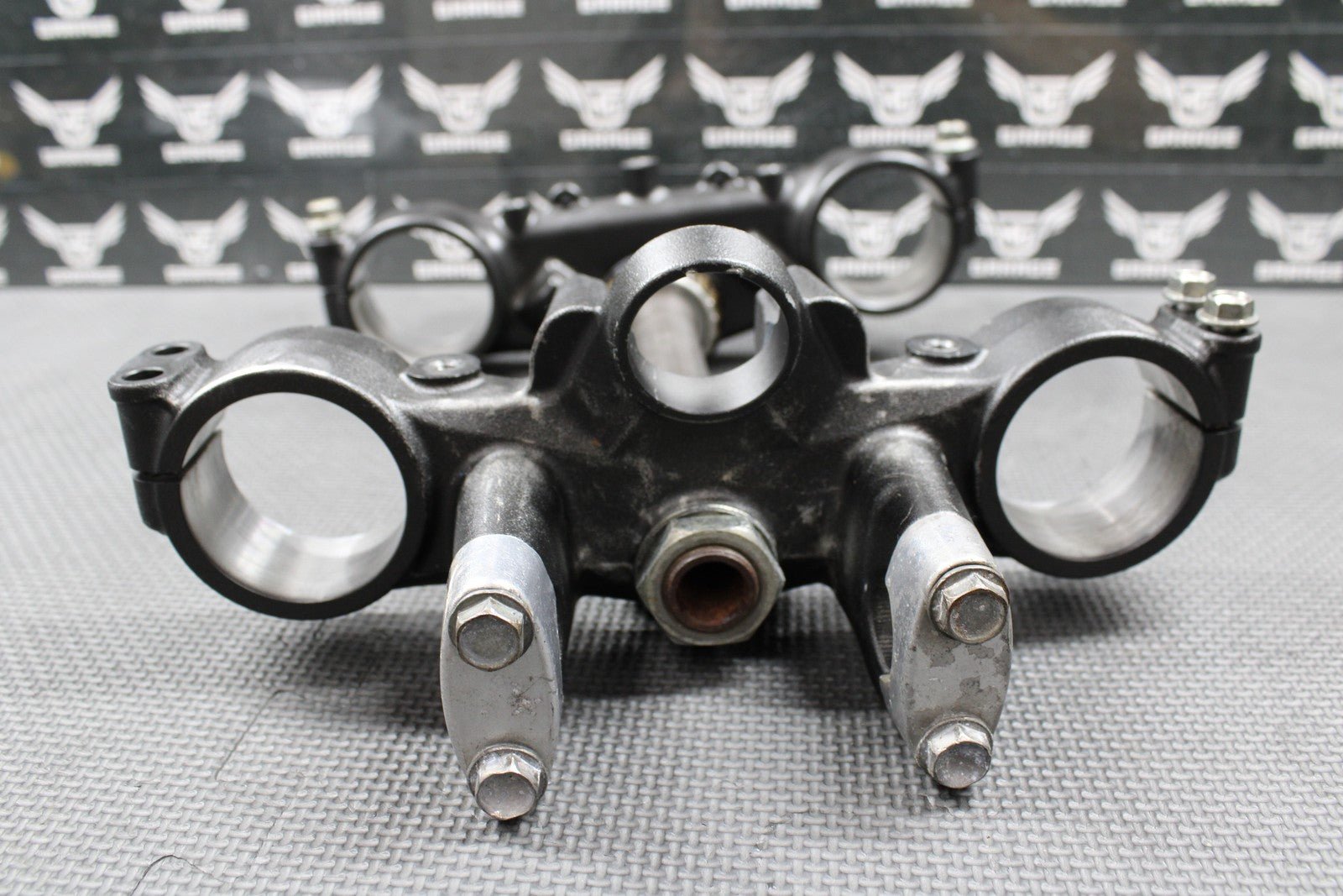 2009 KAWASAKI 09 - 20 KLX250 KLX250SF OEM FRONT FORKS TRIPLE TREE BAR CLAMP STEM - hggarage