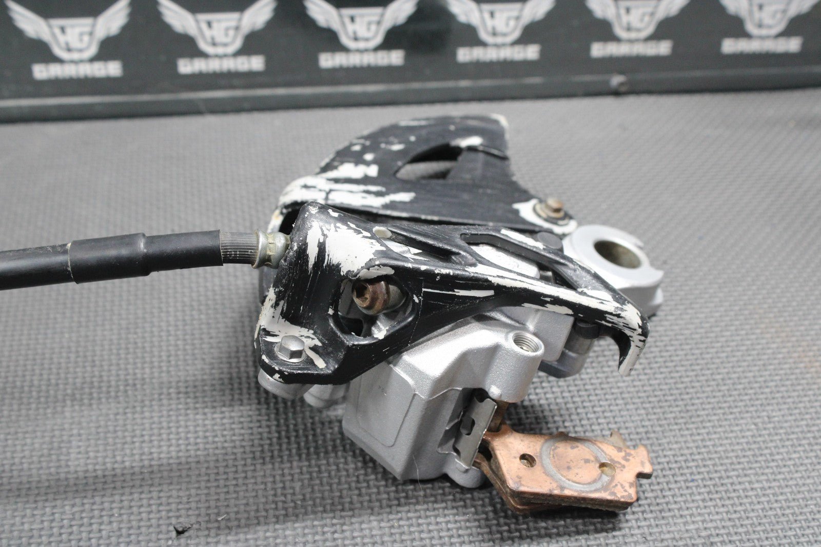 2006 YAMAHA YZ250F OEM REAR BACK BRAKE CALIPER MASTER CYLINDER LEVER PEDAL HOSE - hggarage