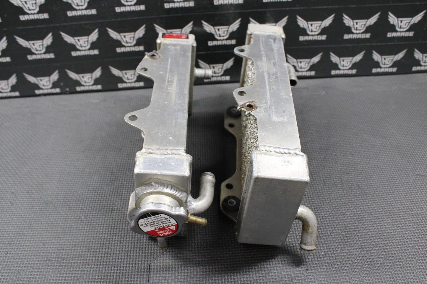 2004 02 - 04 HONDA CRF450R FLUIDYNE POWERSPORTS LEFR RIGHT RADIATOR RADIATORS SET - hggarage