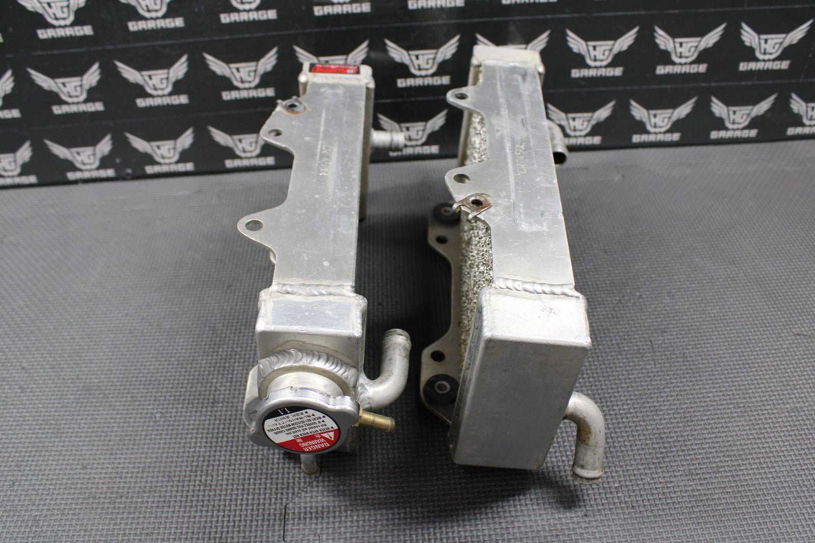 2004 02 - 04 HONDA CRF450R FLUIDYNE POWERSPORTS LEFR RIGHT RADIATOR RADIATORS SET - hggarage