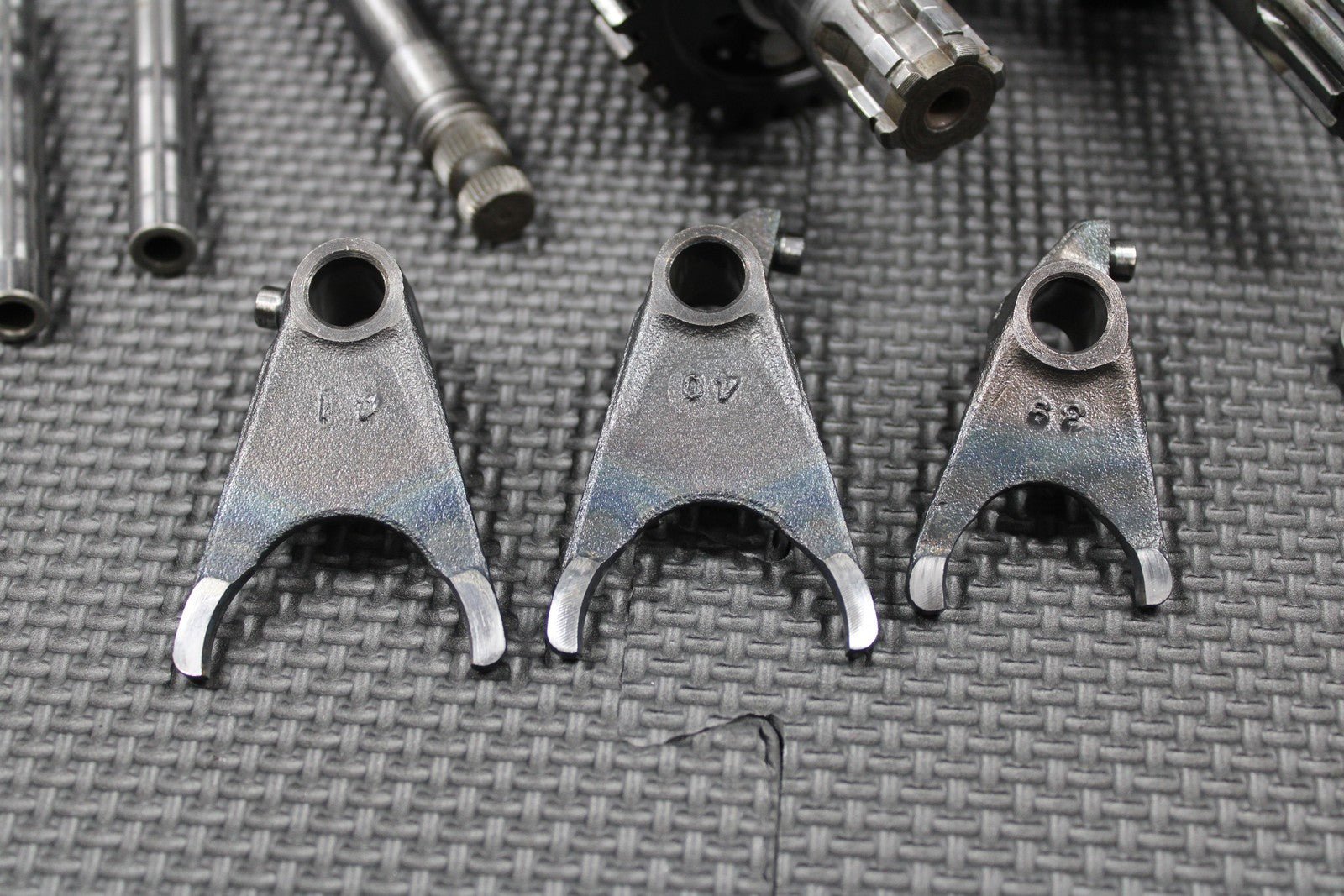 2015 KAWASAKI 05 - 21 KX85 OEM TRANSMISSION TRANNY GEARBOX GEARS SHIFT FORKS NICE! - hggarage