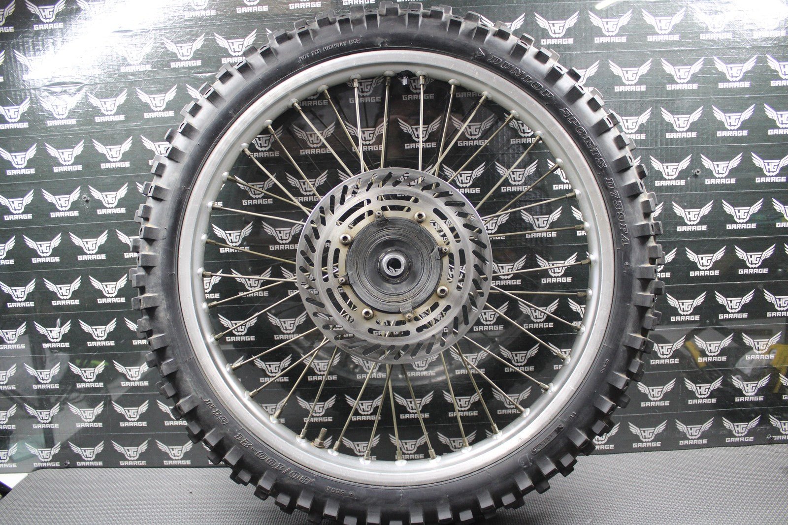 1988 HONDA CR125R CR250R CR500R OEM 21" FRONT WHEEL RIM HUB TIRE 446A5 - KS6 - 830 - hggarage